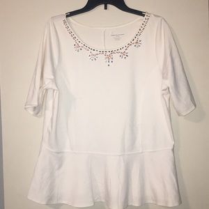 White lane Bryant top